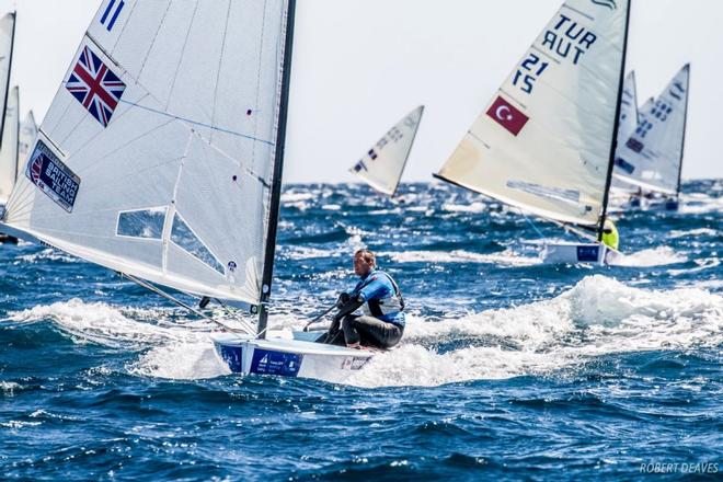 Edward Wright – Getting his 2020 campaign off to a great start this former World and European champion is formidable in certain conditions and is probably the favourite to take the bronze - Sailing World Cup Hyères ©  Robert Deaves